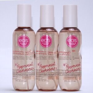 NEW EOS Peppermint Cashmere Body Mist 6 Oz Holiday Limited LOT OF 3